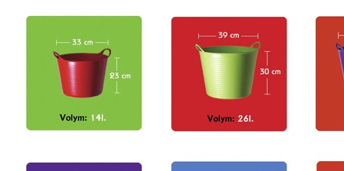 Återförsäljare till dessa underbara tubtrugs. Mjuka, tåliga och godkända för att användas till matvaror.
Prisexempel; 
14 liters 69 kr (rek.pris 89 kr)
15 liters låg 109 kr (rek pris 129 kr)
26 liters 109 kr (rek.pris129 kr)
