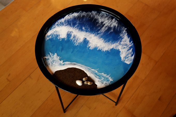 Ett litet coffee table. Se också blogginlägg 5e juni.
